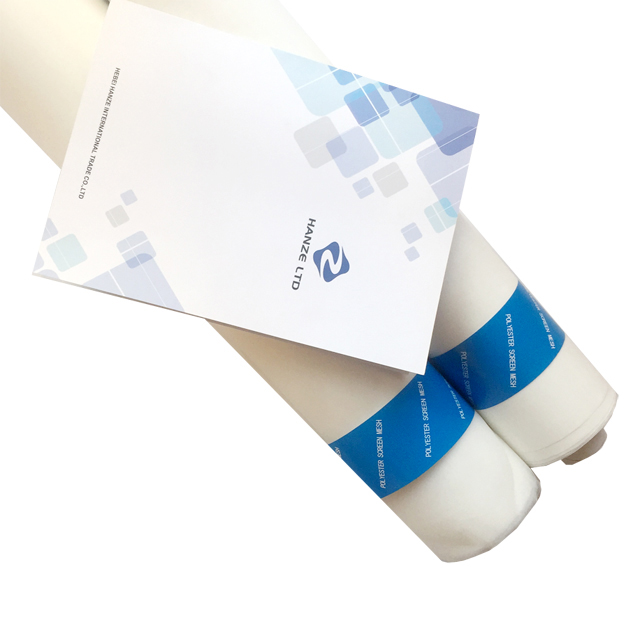 165 T 18 mesh-420 mesh white or yellow polyester plain weave screen printing fabric mesh