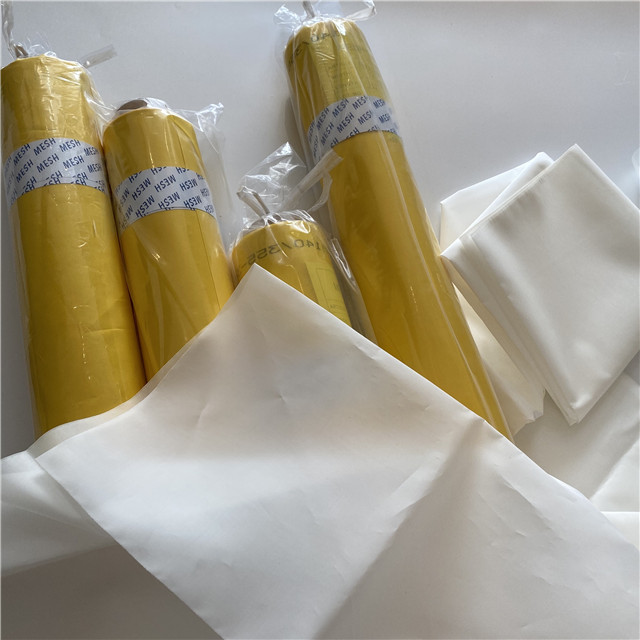 6T-180T 65'' Bolting cloth Polyester Silk Screen Printing Mesh Fabric roll 30 or 50 meters/yards white /yellow color